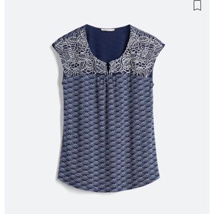 Women’s Skies are Blue Delila Embroidery Neckline Knit Sleeveless Top